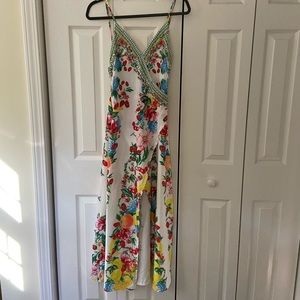 CBR dress with wrap front that shows a bit of leg when worn.